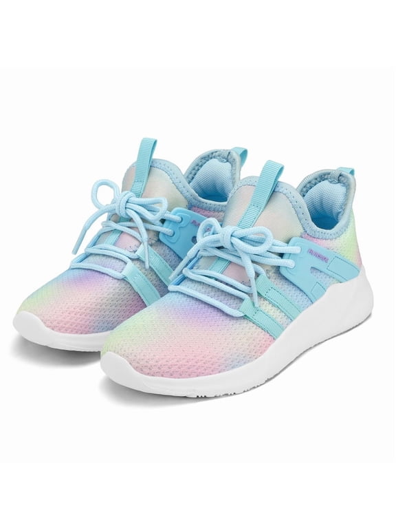 Kids Sneakers Gradient Blue Running Athletic Shoes for Girls Size 3 (Big Kid)