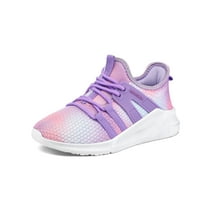 Kushyshoo Kids Sneakers Gradient Purple Running Tennis Athletic Shoes for Girls Size 3 (Big Kid)