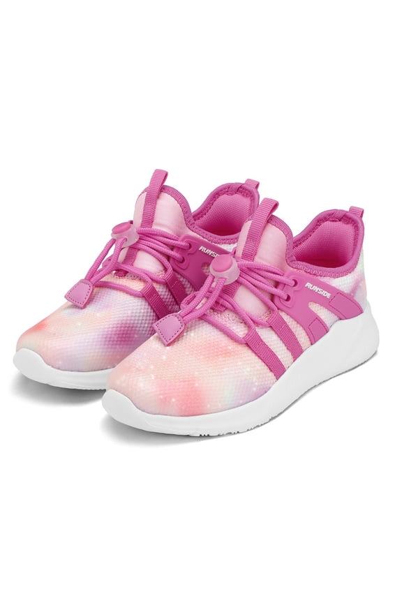 Kids Sneakers Gradient Rose Red Running Tennis Athletic Shoes for Girls Size 12 For Little Kids