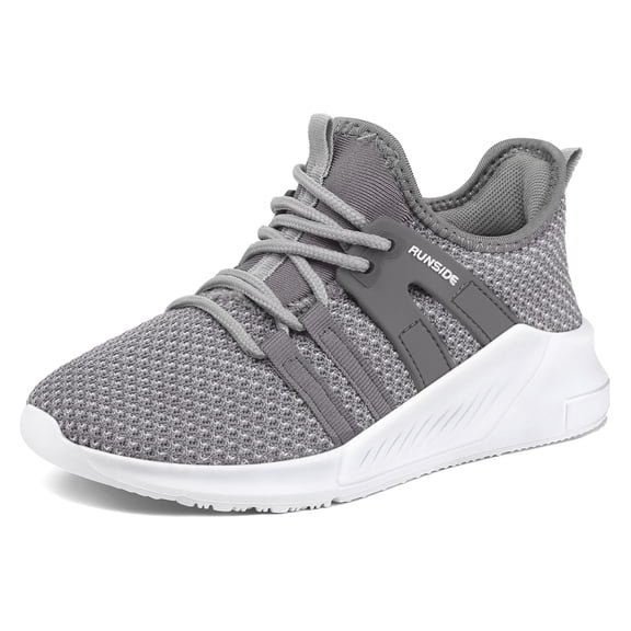 Kushyshoo Kids Sneakers Grey Running Tennis Athletic Shoes for Girls Size 1 (Big Kid)