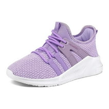 Kushyshoo Kids Sneakers Light Purple Running Tennis Athletic Shoes for Girls Size 11 (Little Kid)