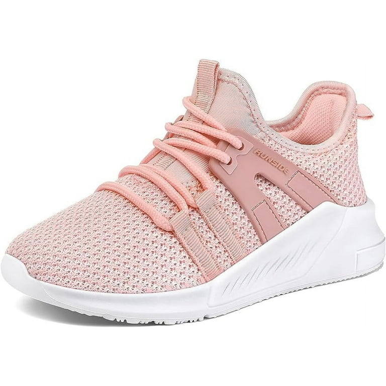 Kushyshoo Kids Sneakers Pink Running Tennis Athletic Shoes for Girls Size 1 Gig Kid Girl s Size 1 Big Kid