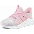 thumbnail image 1 of Kushyshoo Kids Sneakers Sparkly Pink Running Tennis Athletic Shoes for Girls Size 3 For Big Kids, 1 of 5