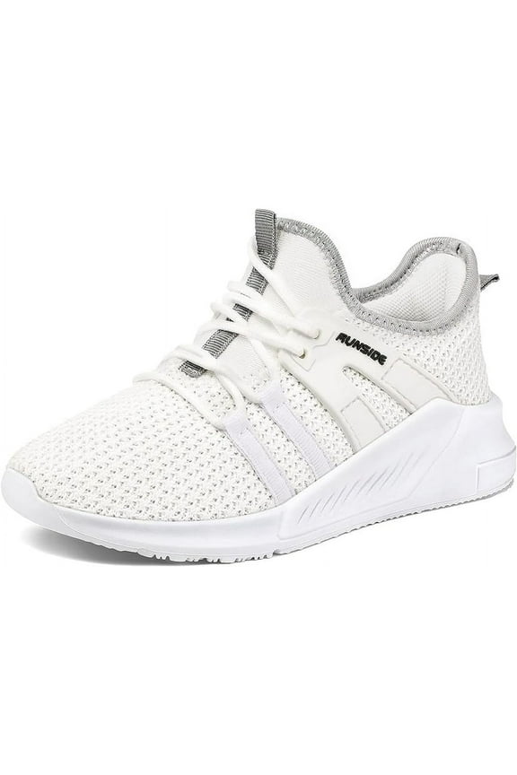 Kids Sneakers White Running Tennis Athletic Shoes for Girls Size 12 (Little Kid)