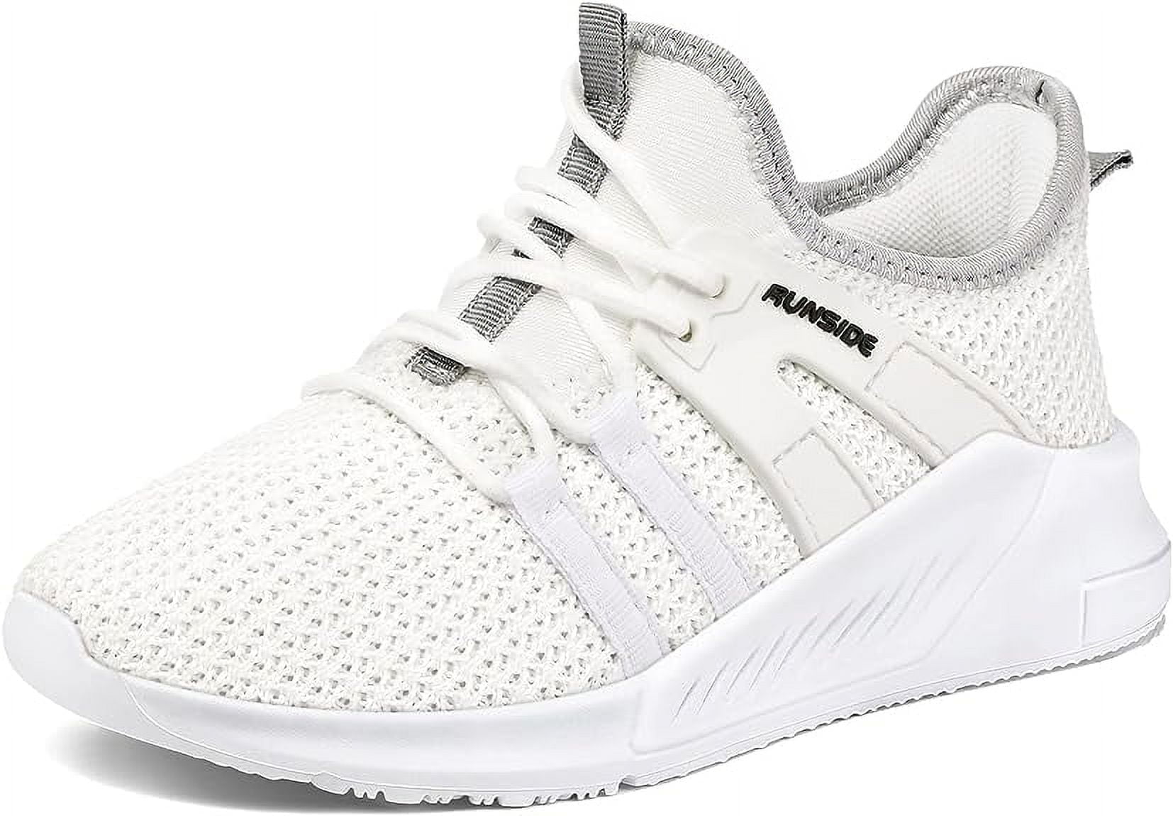 Kids Sneakers White Running Tennis Athletic Shoes for Girls Size 2 (Gig Kid)