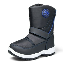 HOBIBEAR Boys' Waterproof Winter Snow Boots with Insulation