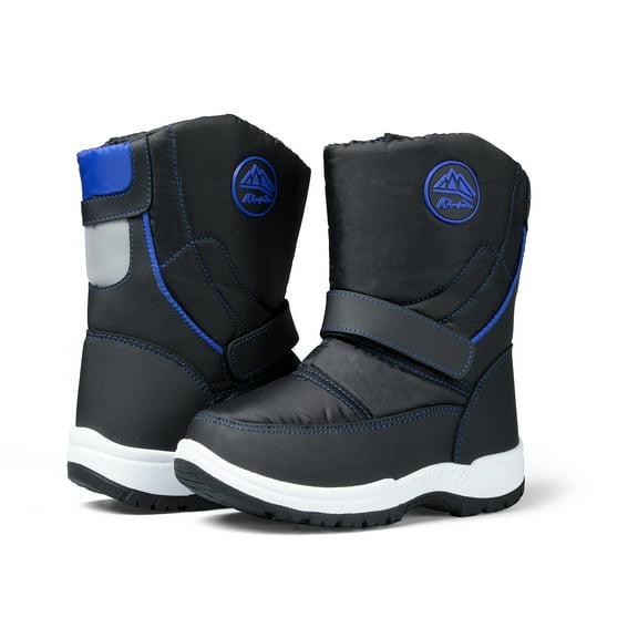 Kushyshoo Kids Snow Boots Waterproof Black Boys Winter Boot Little Kid Size 13