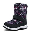 thumbnail image 1 of Kushyshoo Kids Snow Boots Waterproof Purple Star Girls Winter Boot Big Kid Size 2, 1 of 6