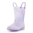 thumbnail image 1 of Kushyshoo Kids Starry Sky Glitter Light up Rain Boots Size 11 Little Girls Shoes, 1 of 6