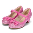 thumbnail image 1 of Kushyshoo Light Pink Girls Dress Shoes Mary Jane 1.5in Low Heel Pumps Wedding Party Princess 12M, 1 of 4