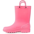 thumbnail image 1 of Kushyshoo Little Big Kids Rain Boots Boys Girls Rose Red Solid Boots Size 5, 1 of 7