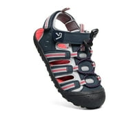 Kushyshoo Little Boys Athletic Sandals Kids Outdoor Navy Red Sports Sandals Sizes 12