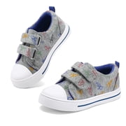 Kushyshoo Raptor Dinosaur Toddler Shoes Kids Sneakers with Cartoon Dual Hook and Loops 11M