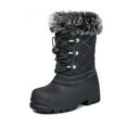 thumbnail image 1 of Kushyshoo Snow Boots Lined Waterproof Black Winter Boot Big Kid Size 5, 1 of 7