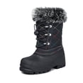thumbnail image 1 of Kushyshoo Snow Boots Lined Waterproof Black Winter Boot Little Kid Size 13, 1 of 7