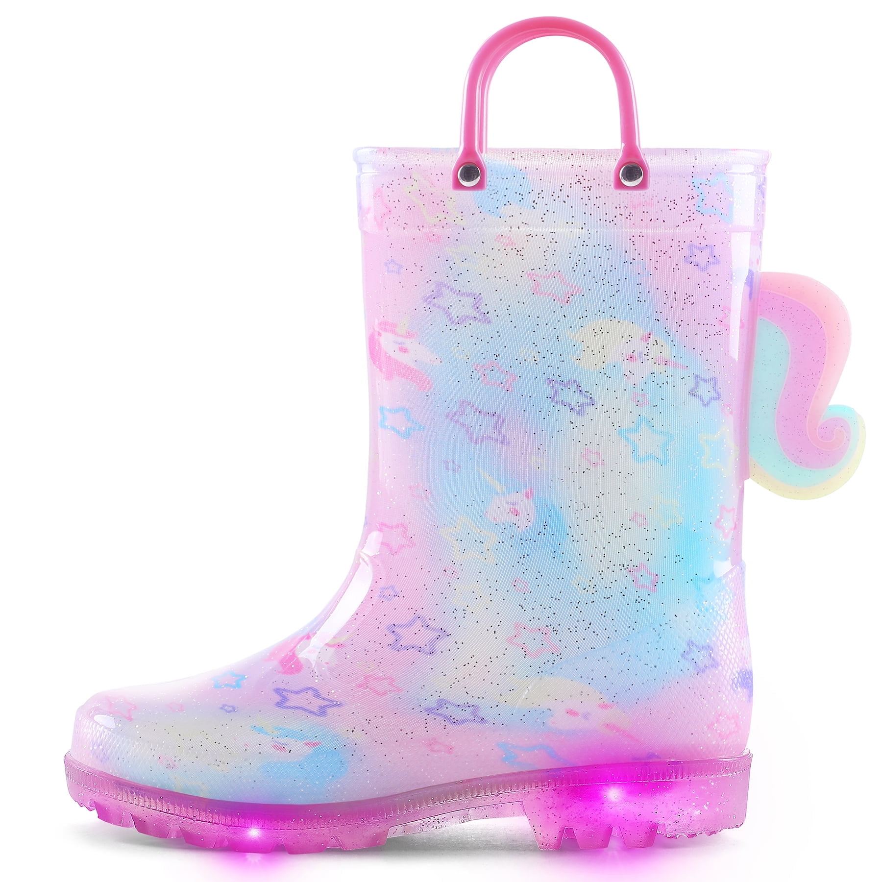 Unicorn Kids Light Up Rain Boots Kids Rain Boots Kids Light Up