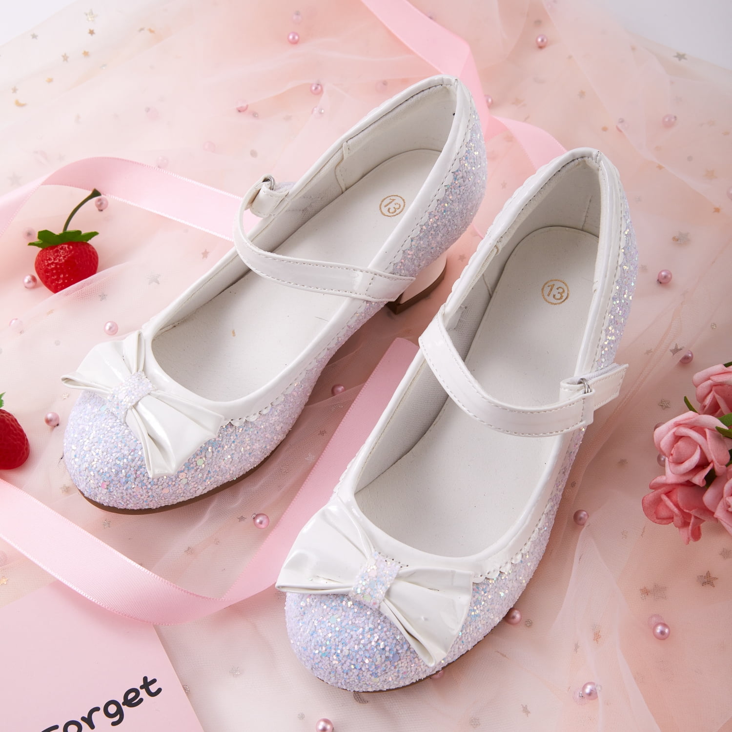 Kushyshoo White Girls Dress Shoes Mary J…