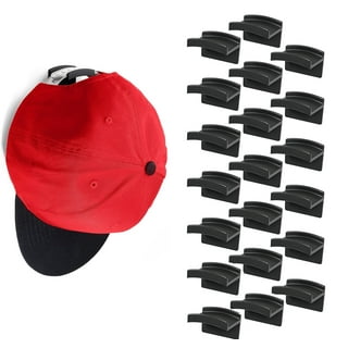 Adhesive Hat Hooks for Wall 10 Pack - Modern Baseball Caps Hangers Rack USA