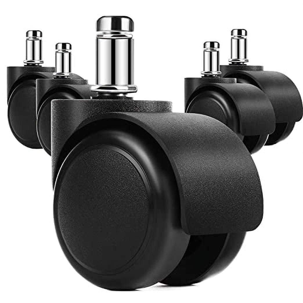 Kusmil Office Chair Caster Set Of 5 Office Chair Casters Wheels   Kusmil Office Chair Caster Set 5 Casters Wheels Replacement Hardwood Floors Carpet 2 Inch Chair Universal Size Black F531ad9e 1187 4653 A1ca D5385368457d.1792254feb69c5797a93e1e9476fff6e 