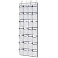 thumbnail image 1 of Kusmil Over the Door Shoe Organizer, 28 Large Pockets Hanging Shoe Organizer, White, 1 of 7