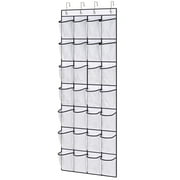 Kusmil Over the Door Shoe Organizer, 28 Large Pockets Hanging Shoe Organizer, White