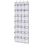 Kusmil Over the Door Shoe Organizer, 28 Large Pockets Hanging Shoe Organizer, White