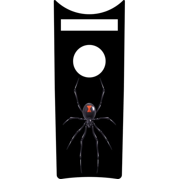 Kustom Cycle Parts Aftermarket Black Widow Spider Plastic Dash Panel Console Insert! Compatible with 2008-2023+ Harley Davidson Road King Dash