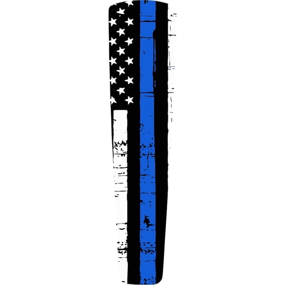 Kustom Cycle Parts Aftermarket Blue Line American Flag Themed Plastic Dash Panel Console Insert! Fits Harley Davidson 21+ Street Glides & 21+ Road Glides. Easy Install!