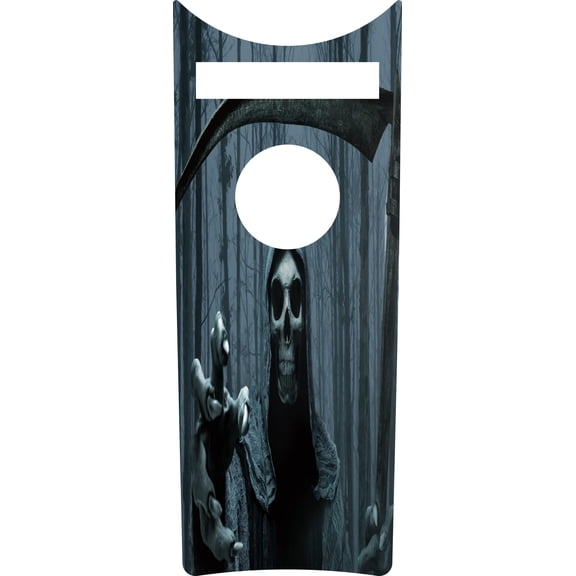 Kustom Cycle Parts Aftermarket Grim Reaper Woods Plastic Dash Panel Console Insert! Compatible with 2008-2023+ Harley Davidson Road King Dash