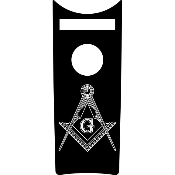 Kustom Cycle Parts Aftermarket Masonic Plastic Dash Panel Console Insert! Compatible with 2008-2023+ Harley Davidson Road King Dash