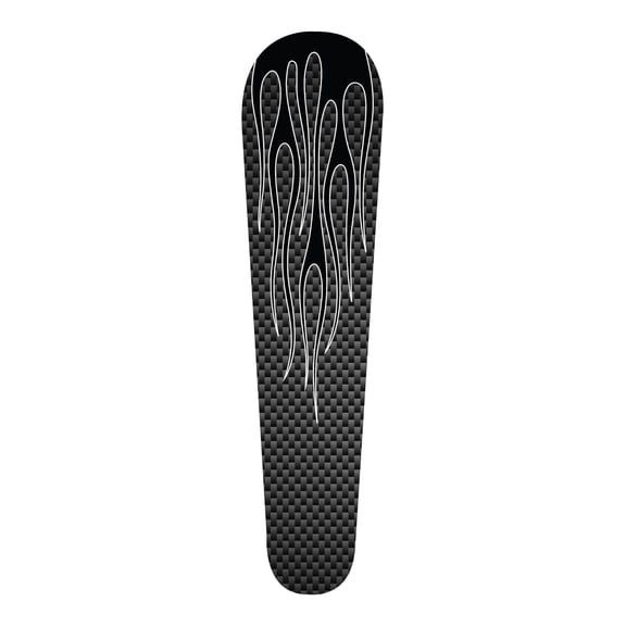 Kustom Cycle Parts Carbon Fiber Flames Dash Insert! Fits Harley Davidson 2008-2020 Street Glides and 2010-2020 Road Glides. 08-20 Street/Road Glide Dash Insert