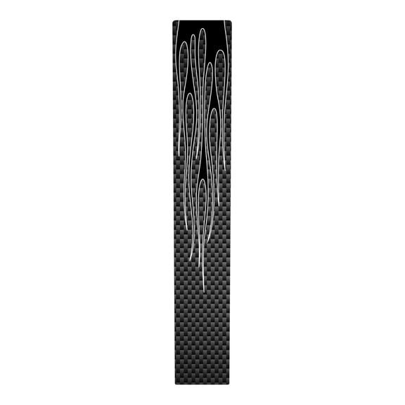 Kustom Cycle Parts Carbon Fiber Flames Dash Panel Console Insert! Fits Harley Davidson 2008-22 Electra Glide, Ultra Classic & 2015-22 Road Glide Ultra and Limited Equipped with The CB Plug.
