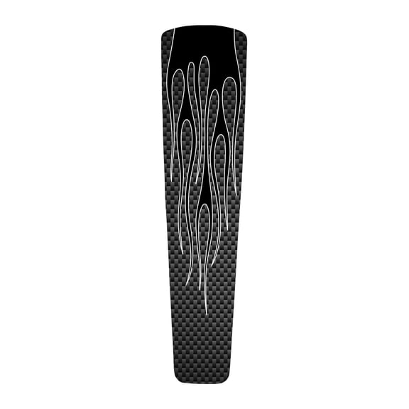 Kustom Cycle Parts Carbon Fiber Flames Dash Panel Console Insert! Fits Harley Davidson 21+ Street Glides & 21+ Road Glides. Easy Install!