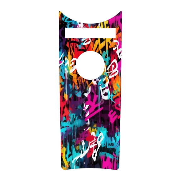 Kustom Cycle Parts Graffiti Design Dash Panel Console Insert! Compatible with 2008-2024+ Harley Davidson Road King Dash