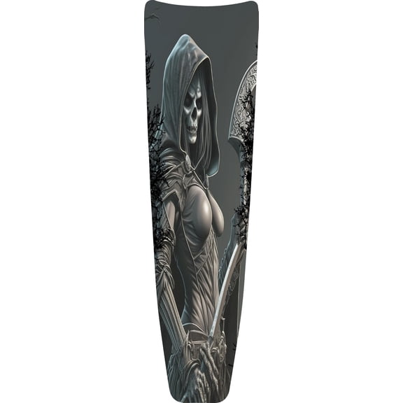Kustom Cycle Parts Lady Grim Reaper Plastic Dash Panel Console Insert! Compatible with 2024+ Harley Davidson Street Glides & Road Glides 2023 CVO