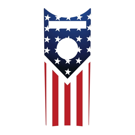 Kustom Cycle Parts Stars and Stripes American Flag Dash Panel Console Insert! Compatible with 2008-2023+ Harley Davidson Road King Dash