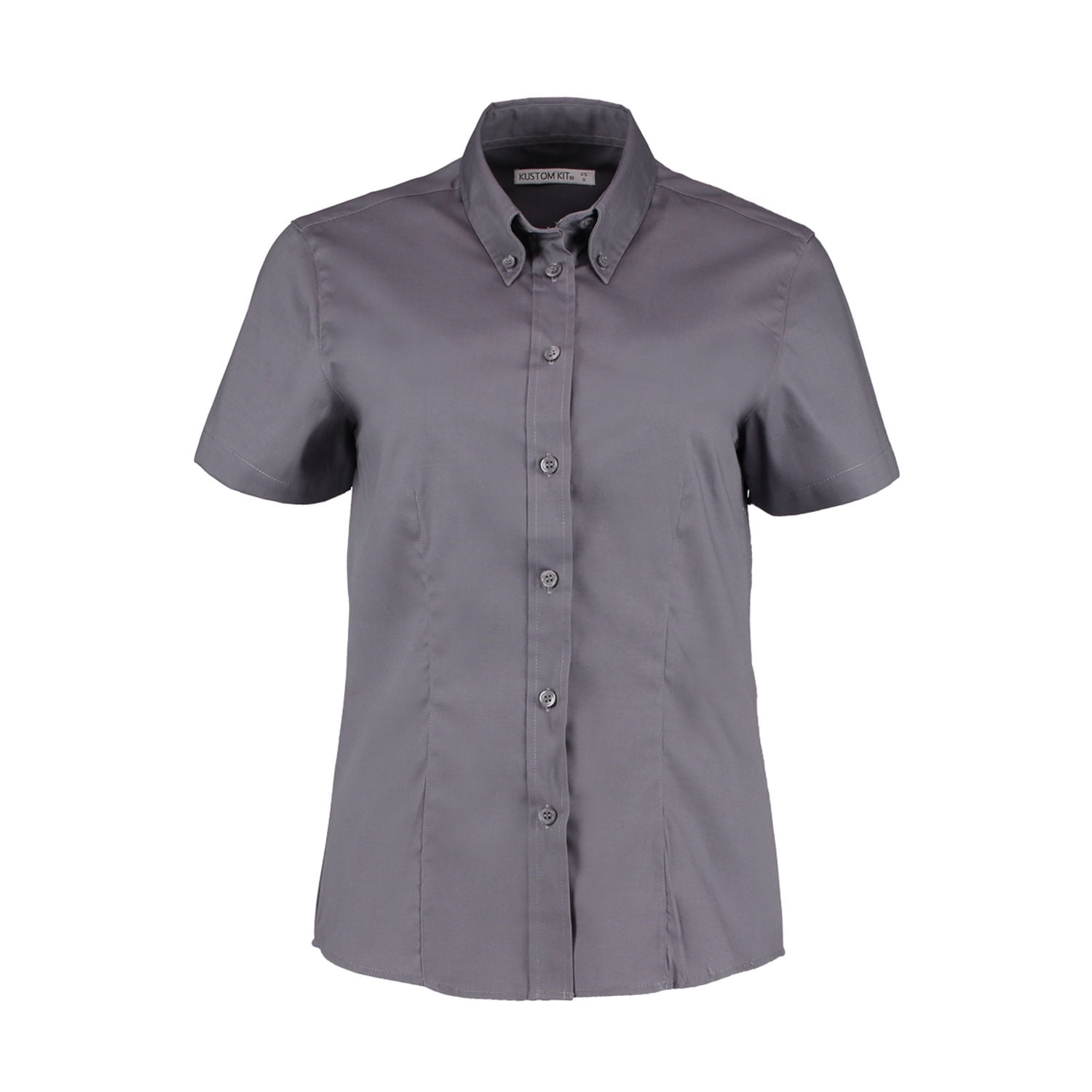 K387 Kustom Kit Ladies Short Sleeve City Business Shirt