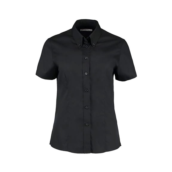 Kustom Kit Ladies Coporate Oxford Short Sleeve Shirt