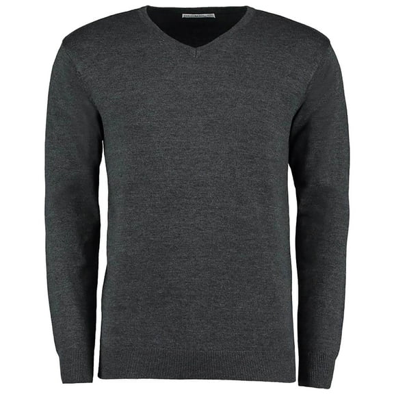 Kustom Kit Mens Arundel Long Sleeve V-Neck Sweater