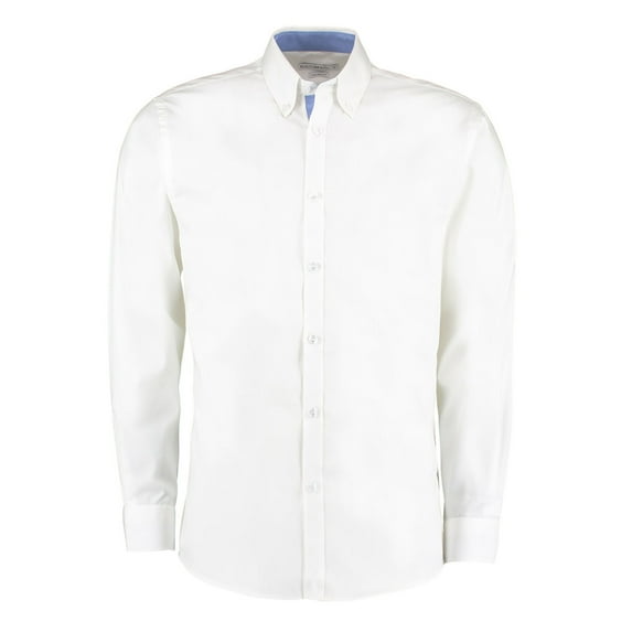 Kustom Kit Mens Contrast Premium Oxford Shirt