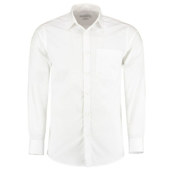 Kustom Kit Mens Long Sleeve Poplin Shirt