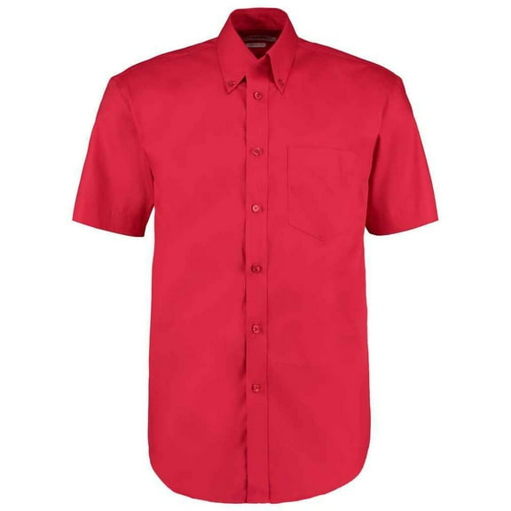 Kustom Kit Mens Oxford Short-Sleeved Formal Shirt
