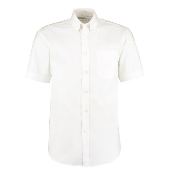 Kustom Kit Mens Oxford Short-Sleeved Formal Shirt