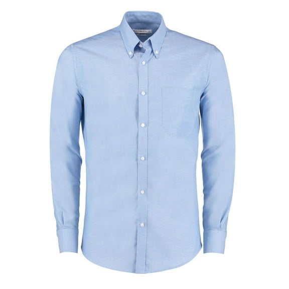 Kustom Kit Mens Oxford Slim Long-Sleeved Shirt