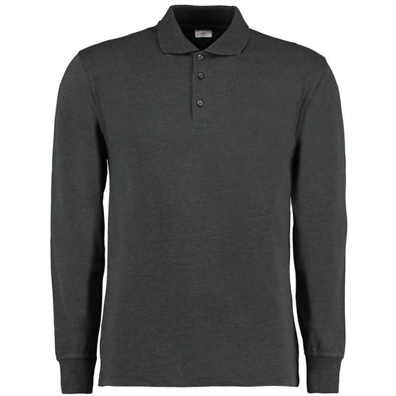 Kustom Kit Mens Pique Long Sleeve Polo Shirt