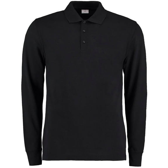 Kustom Kit Mens Pique Long Sleeve Polo Shirt