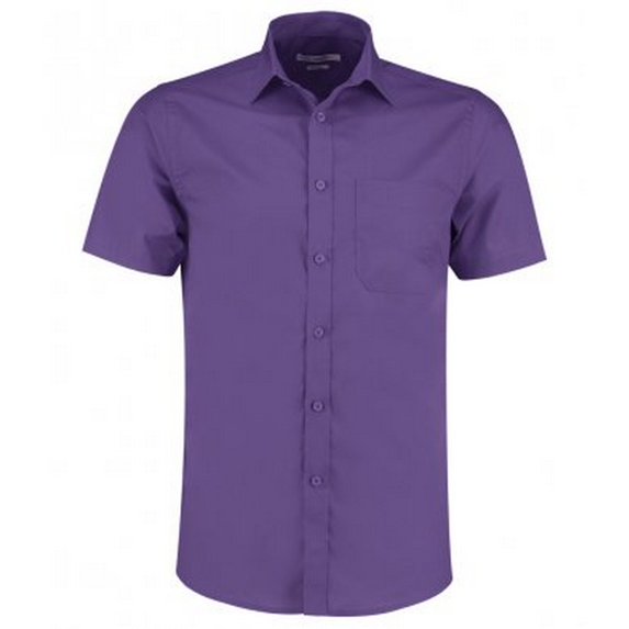 Kustom Kit Mens Poplin Short Sleeve Shirt