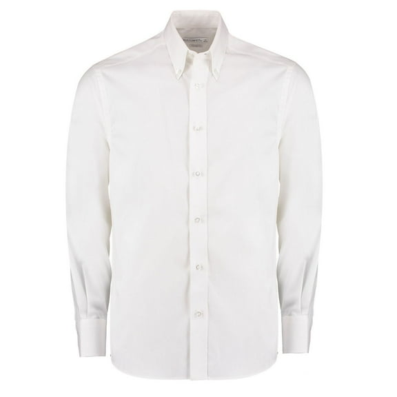 Kustom Kit Mens Premium Oxford Tailored Long-Sleeved Shirt
