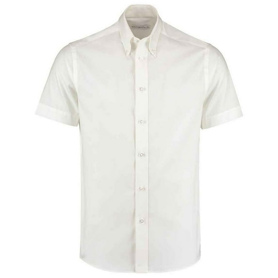Kustom Kit Mens Premium Oxford Tailored Short-Sleeved Shirt
