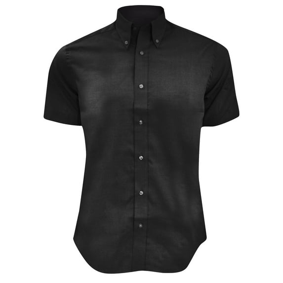 Kustom Kit Mens Short Sleeve Tailored Fit Premium Oxford Shirt